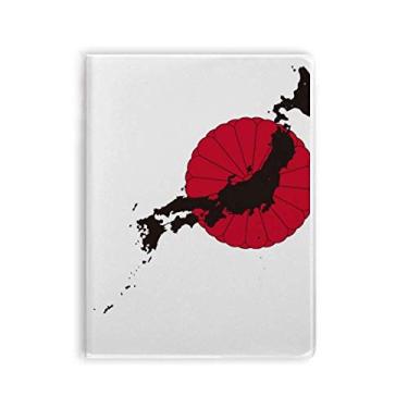 Imagem de Diário de capa macia com estampa de mapa japonês com emblema