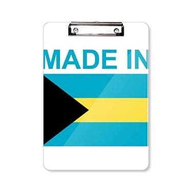 Imagem de Made in Bahamas Country Love prancheta pasta para escrever placa de apoio A4
