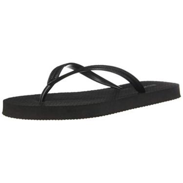 Imagem de Sandália feminina Old Navy Flip Flop, ótima para usar na praia ou casual (9, Dk., Preto, 11