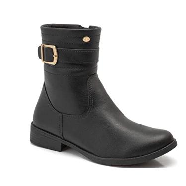 Imagem de Bota Infantil Cano Baixo Klin Atena 195068000 Preto Cor:Preto;Tamanho:34