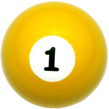 Imagem de Bola Numero 1 Um Sinuca Bilhar Snooker Numerada