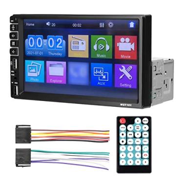 Imagem de Single Din Car Stereo 7 Polegada LCD Touchscreen BT MP5 Player FM Car Radio Receiver Suporte TF/USB/AUX-IN Ligação para celular Hands-Free Calling Imagem reversa Controle do volante