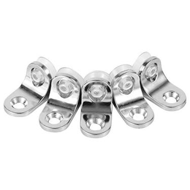 Imagem de QANYEGN Braçadeira De Montagem 10 Peças, Suporte De Prateleira Em Forma De Cantos Redondos De Liga De Zinco, Ventosa De Suporte Para Placa De Madeira De Vidro