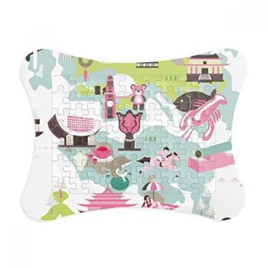 Imagem de Decoração de quadro de quebra-cabeça da China famoso mapa de Hong Kong