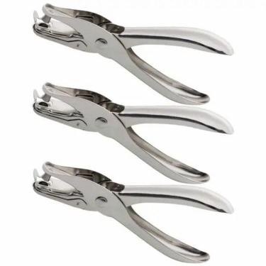 Imagem de Kit 3 Alicate Furador Papel 6Mm Perfurador Cortador Eva