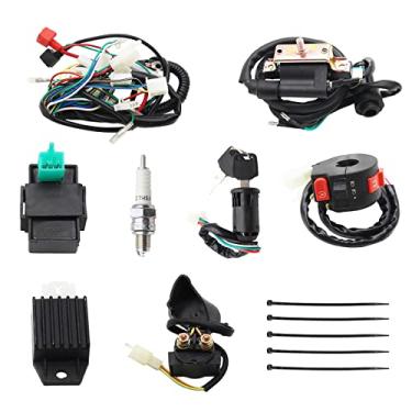 Imagem de Kits de vela de ignição CDI de bobina de fiação elétrica completa para 50cc 70cc 90cc 110cc 125cc 140cc ATV Quad Pit Dirt Bike Buggy Go Kart