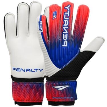 Imagem de Luva de Goleiro Penalty Adulto Delta Training Todos Pisos Cor:Azul+Vermelho;Tamanho:11