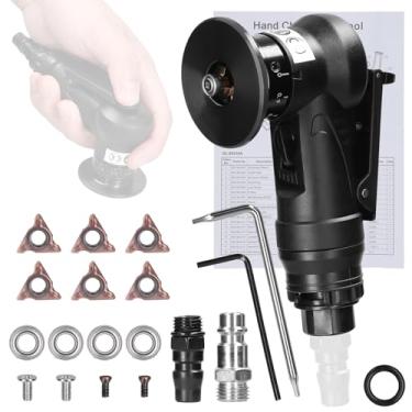 Imagem de Daconovo Máquina de chanfrar pneumática Carpinteiro Ferramenta de chanfrar Portátil Moedor de mão Metal Madeira Acrílico Rebarbador Biselado Máquina de aparar CVD