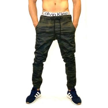 Imagem de Calça Jogger Camuflada Masculina Estilosa Com Elastano  - Skay Jeans