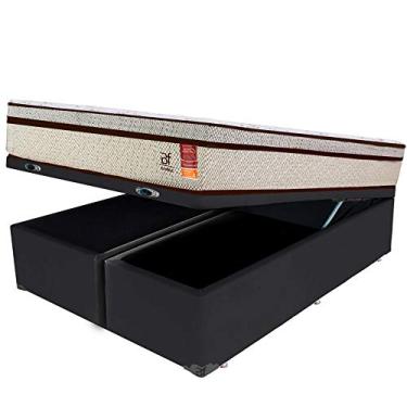 Imagem de Cama Box Baú King + Colchão Molas Ensacadas BF Colchões 193x203x64cm