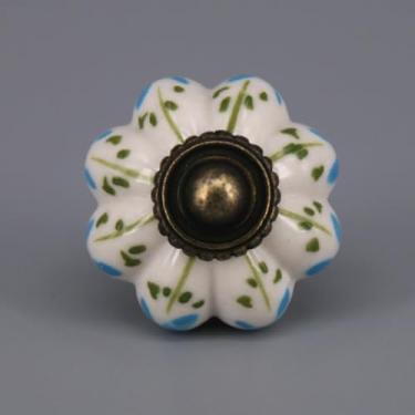 Imagem de 1x puxadores de abóbora, cerâmica, armário de cozinha, guarda-roupa, gaveta, 33mm, alça de porcelana, j