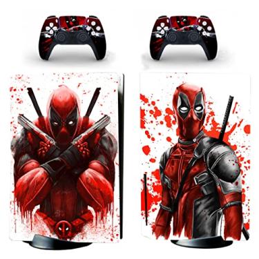 Imagem de JOCHUI Standard Disc Console Skin Controllers Sticker Decals Compatible with PS5 Console and Controllers