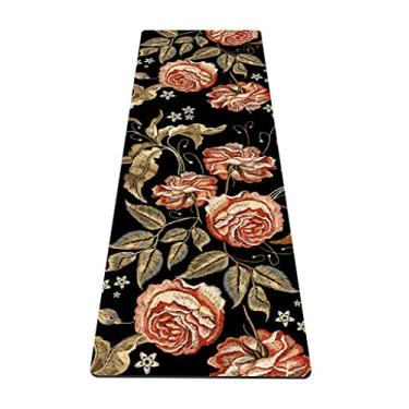 Imagem de nuveti Tapete de Yoga Eco Friendly TPE Antiderrapante Tapete de Exercício Fitness com Bolsa de Transporte, 182 cm x 61 cm Extra Grosso 6 mm Tapete de Exercício e Treino para Yoga, Pilates Fitness e Exercícios no Chão