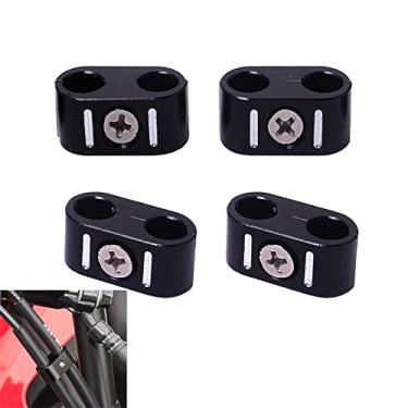 Imagem de H RUO Braçadeira de cabo do acelerador de freio de motocicleta organizador de fio compatível com Harley Sportster Dyna Softail