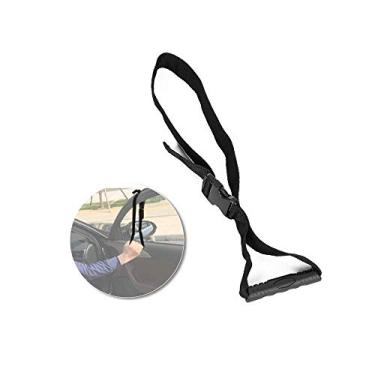 Imagem de Maçaneta de porta de carro para idosos com assistência de transferência portátil para auxiliar automotivo barra de apoio de segurança dispositivos de assistência de suporte ajustável para deficientes