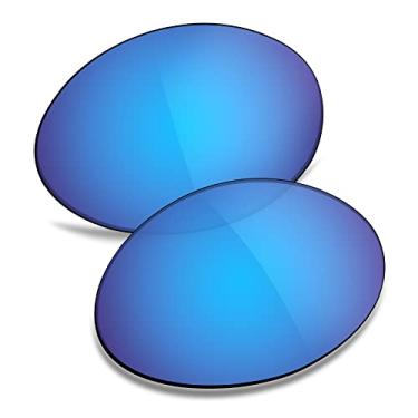 Imagem de TRUSHELL Lentes de reposição polarizadas para Oakley Eye Jacket 1.0 Óculos de sol azul oceano - Polarizadas