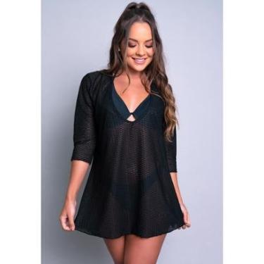 Imagem de Saída De Praia Curta Banho Vestido Moda Praia Mvb Modas Feminina-Feminino