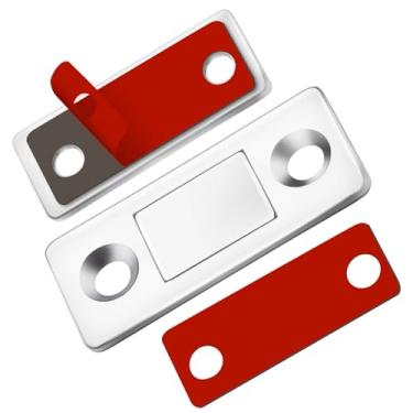 Imagem de Blifula Trava magnética para gabinete, pacote com 5 unidades, ultrafina, trava magnética para porta de armário com parafusos, fechamentos magnéticos, fecho magnético de porta de armário de cozinha