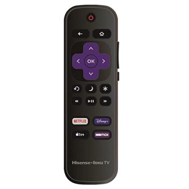 Imagem de Controle remoto de substituição OEM compatível com todas as TVs Hisense Roku TV Smart 4K 【Não é compatível com Roku Stick e Roku Box】(Netflix/Disney Plus/Apple TV+/HBO Max)