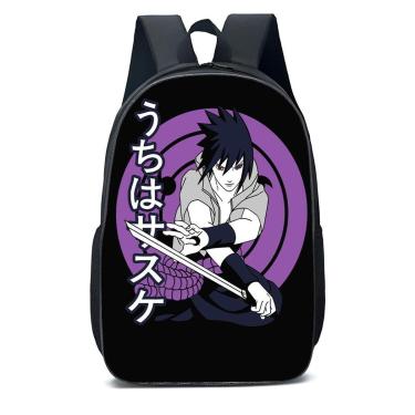 Imagem de Mochila Escolar Infanto Juvenil Anime Naruto Sasuke Novidades 0566-Unissex