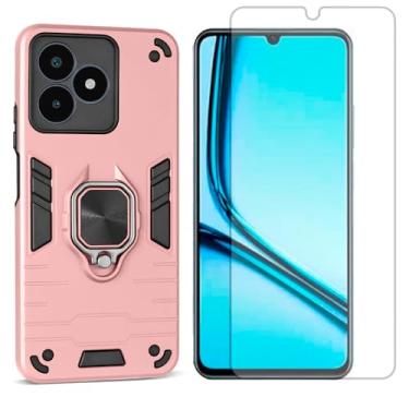 Imagem de GR Global Revolution, Capa Anel Magnetico Para Realme C53 + Pelicula Hidrogel Cor:Rose-gold