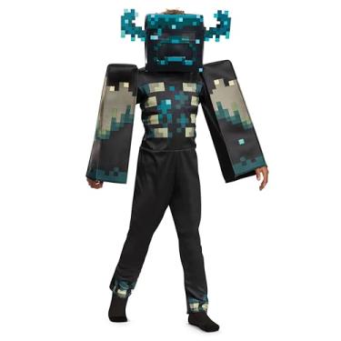 Imagem de Disguise 155569G-20L, fantasia oficial de Minecraft para crianças com acessório de cabeça e macacão, vestido chique, meninos, Warden Deluxe