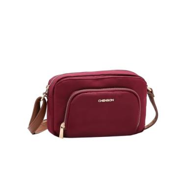 Imagem de Chenson, Bolsa Feminina Transversal Chenson Microfibra Tiracolo Cor:Vinho