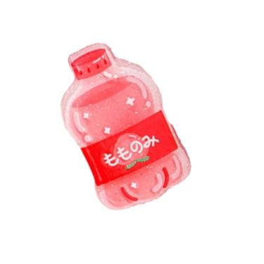 Imagem de 10 peças Série de Garrafas de Bebidas Criativas Clipe de Acrílico Bonito Clipe de Decoração de Conta de Mão Pasta de Papel de Exame Clipe de Selagem de Lanche Soda de Pêssego