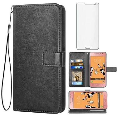 Imagem de Asuwish Capa carteira compatível com Samsung Galaxy Grand Prime J2 Prime, protetor de tela de vidro temperado, suporte de cartão, acessórios de celular, capas para celular para Glaxay 2 2J Plus,