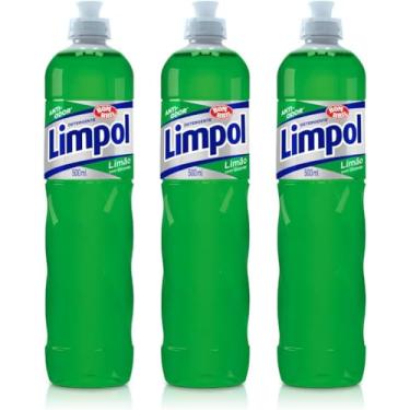 Imagem de Kit 3 Detergente Liquido Antiodor Limão Limpol Bombril 500Ml