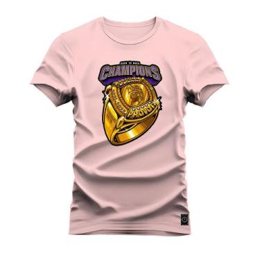 Imagem de Camiseta Unissex Moda Streetweat Confortável Algodão Champions Ring -