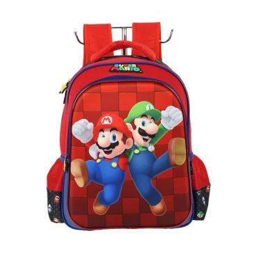 Imagem de Mochila de Costas Luxcel Super Mario Preto