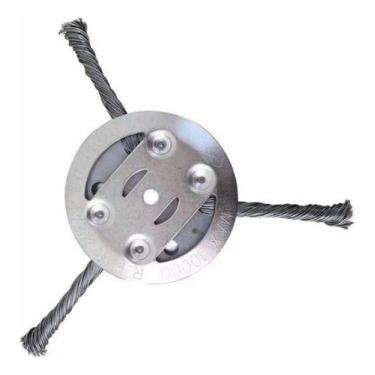 Imagem de Disco Escova de aço P/ Roçadeira a Bateria - Nakasaki