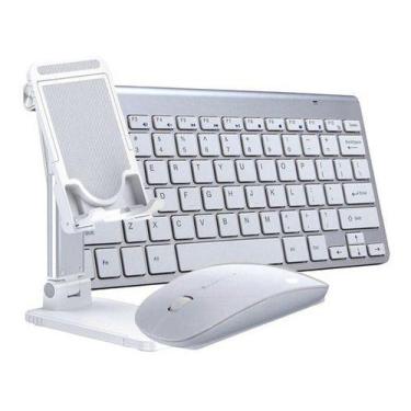 Imagem de Teclado Mouse Sem Fio Com Suporte De Mesa Para Celular - Skin Zabom