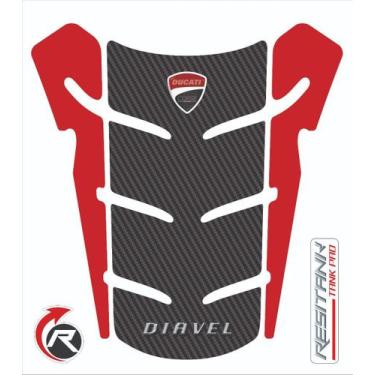 Imagem de Tank Pad Resinado Diavel Ducati Corse Adesivo Para Tanque - Resitank