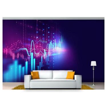 Imagem de Papel De Parede Tecnologia Finanças Computação Tec13 3M² - Você Decpra