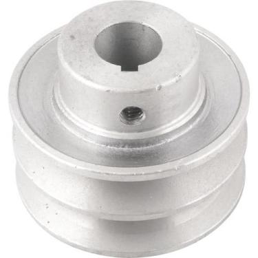 Imagem de Polia Alumínio 2 Canais Perfil A 70mm com Furo 3/4" - Vonder