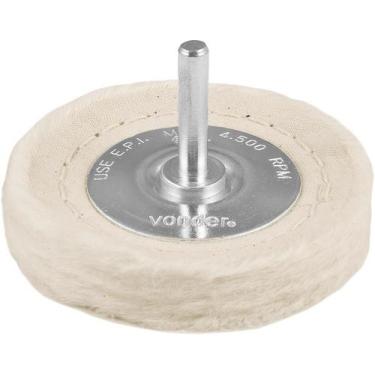 Imagem de Roda de feltro/pano 3x1/2" haste 1/4" p/ polimento Vonder