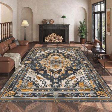 Imagem de Tapetes com estampa animal Sala de estar Decoração de estilo nacional Casa Sofá Mesa Tapete de área para quarto Tapete de chão, DW009, Flanela, 10,60x90cm capacho de porta