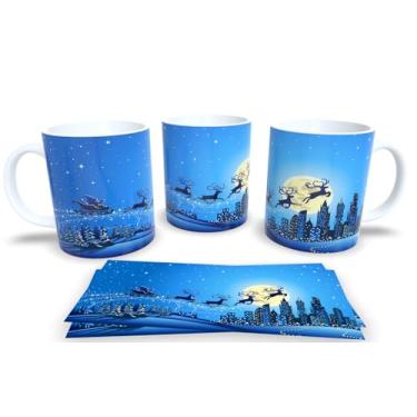 Imagem de Canecas de Porcelana Branca Personalizadas Natal 6 (Mod.108)