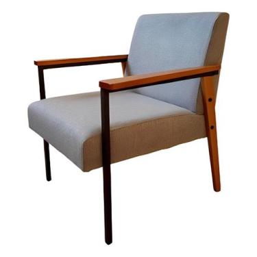 Imagem de Poltrona Decorativa Para Sala Trindade Estilo Industrial Sanna Decor E