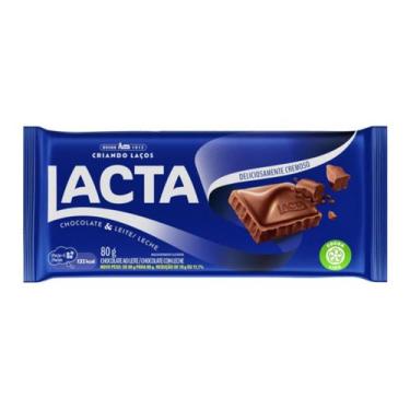 Imagem de Chocolate Lacta Ao Leite Lacta Barra 80g