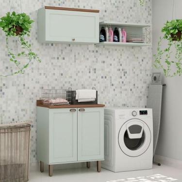 Imagem de Armário Multiuso Acquaflex 3 Peças Elegance Mint - Genialflex, Verde