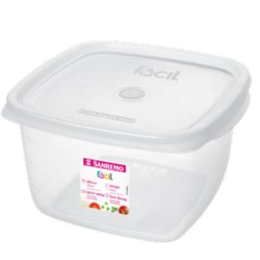 Imagem de Pote Para Alimentos Organizador 3,7 L Transparente Com Tampa - SANREMO