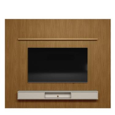 Imagem de Painel Ripado Modular 2.6 Para Tv até 75 com Nicho e Prateleira Emily-