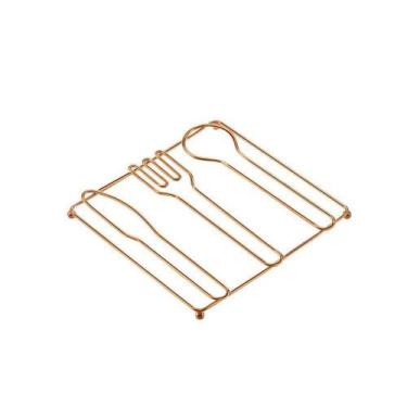 Imagem de Descanso Panela Cozinha Metal Rose Gold - Arthi