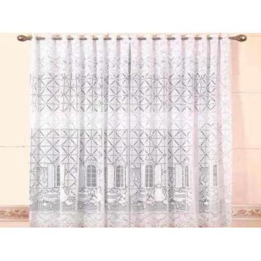 Imagem de Cortina De Renda Van Dyck 2,20 X 1,20 + 0,30 (Com Bandô) - Cortilester