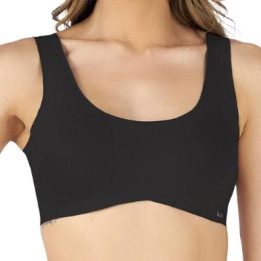 Imagem de Sutiã Top Regata Love Secret 840120 Corte a Laser, Preto, 42