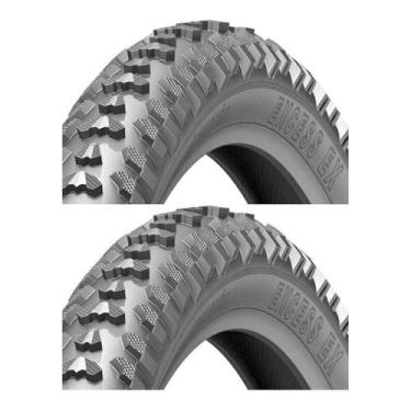 Imagem de Par Pneu Bicicleta Mtb Aro 20x1.75 Bmx Cross Levorin Excess, Excess