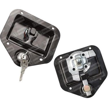 Imagem de Par Puxador Maçaneta Inox Trailer Motorhome Baú Bagageiro - Universal